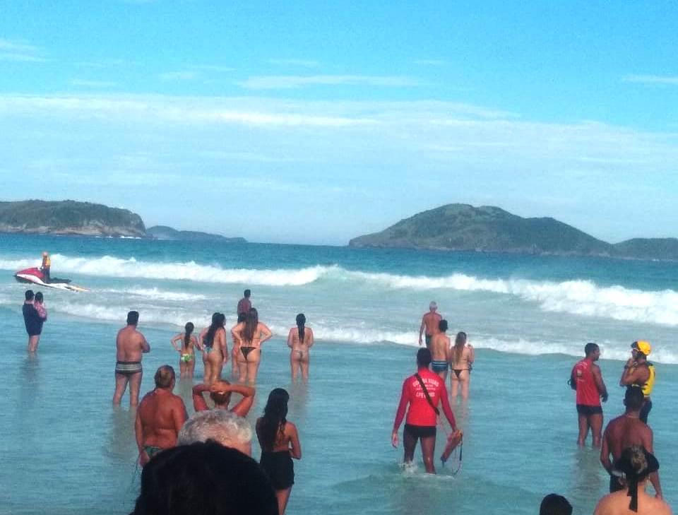 Turista morre afogado na Praia do Forte, em Cabo Frio, Cabo Frio