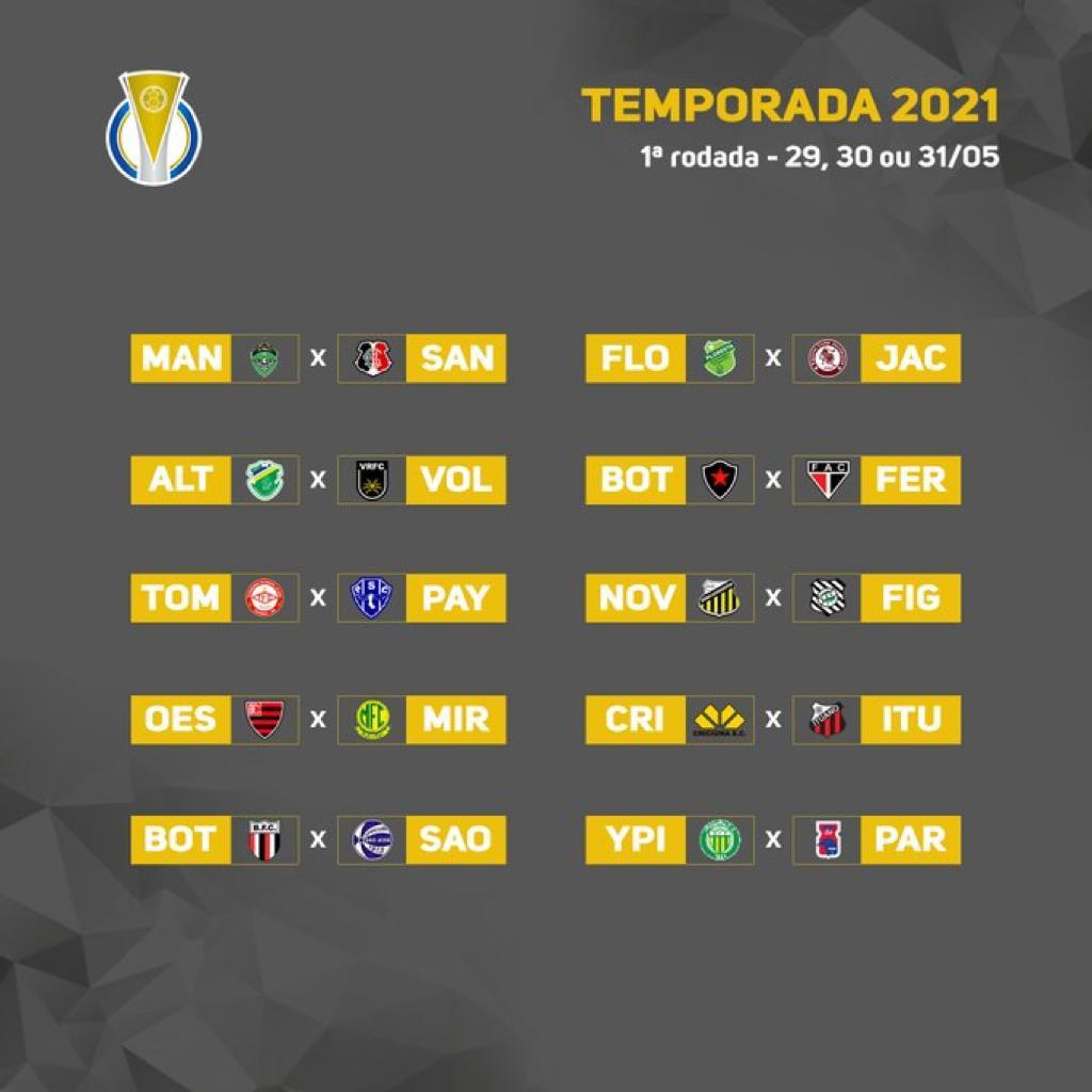 CBF divulga tabela da Série A do Campeonato Brasileiro de 2023