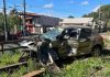 Carro é atingido por trem e homem fica gravemente ferido em Paraíba do Sul; em Três Rios, populares evitam tragédia