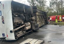 Motorista foge após acidente com ônibus de torcedores do Flamengo na Dutra, diz PRF; auxiliar teve perna amputada