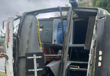 PRF confirma 16 feridos em acidente com ônibus de torcedores do Flamengo na Dutra; motorista ainda não foi identificado