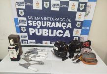 Trio com extensa ficha criminal é preso após invadir e furtar casas no Jardim Amália