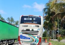 PRF intercepta ônibus com idosos após risco de tombamento na Dutra