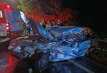 Colisão entre ônibus e carro deixa uma vítima fatal na BR-393