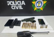 Polícia Civil prende dois e apreende arma de uso restrito no Minerlândia e Colônia Santo Antônio