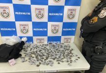 Suspeito abandona mochila com drogas ao fugir da polícia em Volta Redonda