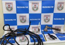 Dupla é presa em flagrante por furto de fios de cobre em Volta Redonda