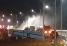 Serra das Araras tem faixas liberadas após vazamento de ácido clorídrico em carreta, em Piraí